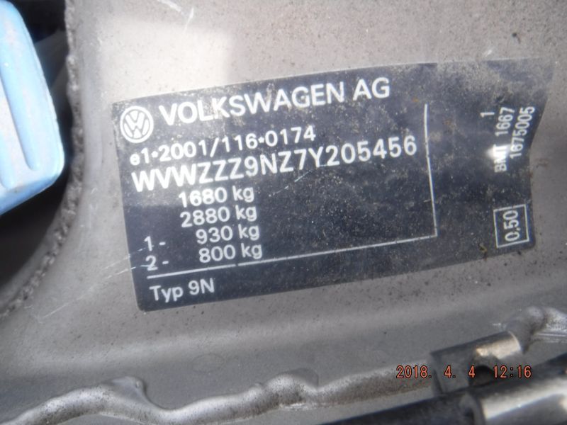 VW POLO (9N_) 1.9 TDI