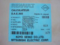 Steuerger�t elektrische Lenkung <br>RENAULT CLIO II (BB0/1/2_, CB0/1/2_) 1.2